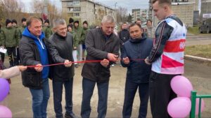 Открытие новой спортивной площадки