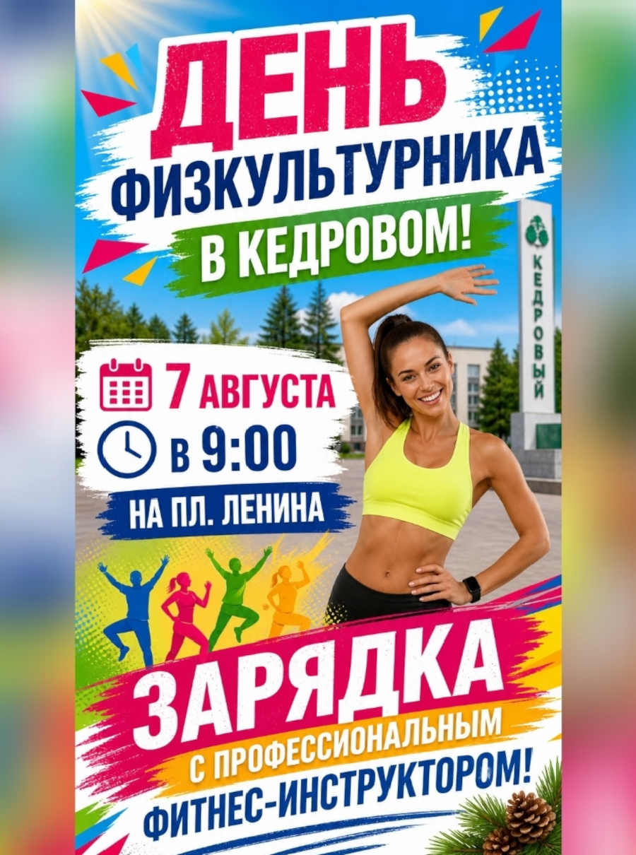 День физкультурника в Кедровом